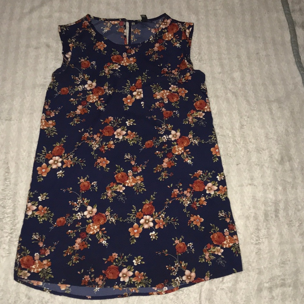 Dark floral dress
